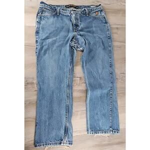 Wrangler FR Jeans 38x30 Flame Resistant Blue Denim Relaxed Hrc2 2112 02